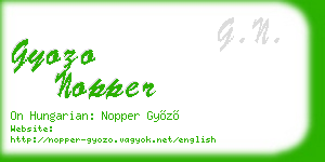 gyozo nopper business card